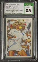 Load image into Gallery viewer, 1987 Steffi Graf RC A Question of Sport Ball in Front of Face Tennis CSG 8.5 NM+