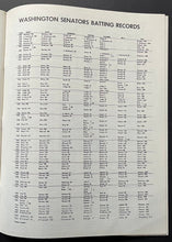 Load image into Gallery viewer, 1962 Washington Senators MLB Baseball Yearbook Vintage Publication