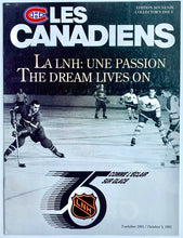 Load image into Gallery viewer, 1991 Historic NHL Opening Night 75th Season Program Montreal Canadiens Toronto