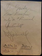 Load image into Gallery viewer, 1937 Buffalo Bisons International League Team Signed Album Page x2 13 Autographs