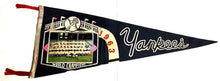 Load image into Gallery viewer, 1963 New York Yankees World Champs Baseball Team Photo Pennant Mickey Mantle
