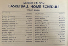 Load image into Gallery viewer, 1946 Autographed Gordie Howe Hockey Program Detroit Red Wings NHL HOF Signed VTG