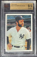 Load image into Gallery viewer, 1976 SSPC #433 Thurman Munson MLB Baseball Card New York Yankees Beckett 9.5