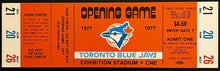 Load image into Gallery viewer, 1977 MLB Baseball Toronto Blue Jays First Game Tickets (6) Each Colour Very Rare