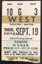 Load image into Gallery viewer, 1974 Canada Russia Summit Series Program + Ticket Maple Leaf Gardens Vintage