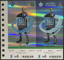 Load image into Gallery viewer, 2020 Zach Hyman Likeness Toronto Maple Leafs Full Tickets NHL Ottawa Senators