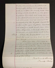Load image into Gallery viewer, 1862 P.T. Barnum Signed 3 Page Legal Complaint Letter Vintage Old Antique + LOA