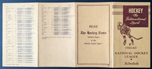 Load image into Gallery viewer, 1962-1963 NHL Issued Schedule Hockey VTG Toronto Maple Leafs Stanley Cup