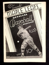 Load image into Gallery viewer, 1935 International Baseball IL Toronto Maple Leafs v Montreal Royals Program