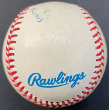 Load image into Gallery viewer, Albert Belle Signed Gene Budig Official MLB Baseball Autographed JSA Indians