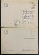 Load image into Gallery viewer, 5 Different USSR Russian Hockey Postcard Lot Vintage CCCP Postage Stamp