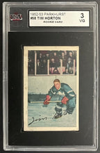 Load image into Gallery viewer, 1952-53 Parkhurst Hockey Cards Full Set NHL Horton Rookie RC Graded x10 KSA 1-4