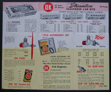 Load image into Gallery viewer, 1961 Streamline Passenger Car Kits Toy Hobby Brochure - Cars, Trains & Planes