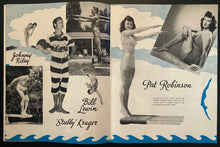 Load image into Gallery viewer, 1949 Aqua Parade Program + Placemat Buster Crabbe Vicki Draves Montreal Forum