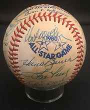 Load image into Gallery viewer, 1980 MLB All Star Game Team Signed Baseball HOFERS x26 Hank Aaron Mathews JSA