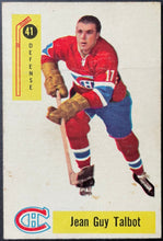 Load image into Gallery viewer, 1958-59 Parkhurst Hockey Card 41 Jean Guy Talbot Montreal Canadiens Vintage NHL