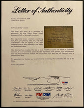 Load image into Gallery viewer, 1954 Golf Legend Walter Hagen Signed Hole-in-One Certificate Autographed PSA LOA