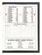 Load image into Gallery viewer, 1964 NHL Hockey Program Detroit Red Wings Toronto Maple Leafs Stanley Cup Finals