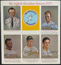 Load image into Gallery viewer, 1970 Milwaukee Brewers Inaugural Season MLB 4 Different Player Photo Prints