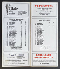 Load image into Gallery viewer, 1974 Maple Leaf Gardens OHA Major Jr A Program Toronto  vs Sault Ste Marie