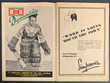 Load image into Gallery viewer, 1936 Stanley Cup Finals NHL Hockey Program Game 3 Toronto Maple Leafs Red Wings