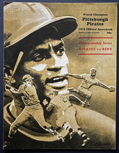 Load image into Gallery viewer, 1972 MLB NLCS Game 2 Baseball Program Roberto Clemente Final Game in Pittsburgh