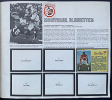 Load image into Gallery viewer, 1962 Post Cereal CFL Football Card Album With 32 Cards + 9 Team Decals Vintage