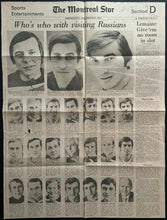 Load image into Gallery viewer, 1975 Game Of The Century Hockey Program + Ticket + Newspaper U.S.S.R. Canadiens