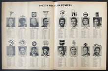 Load image into Gallery viewer, 1974 NBA Game Program Toronto Maple Leaf Gardens Buffalo Braves New York Knicks