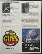 Load image into Gallery viewer, 1996 Baseball Scorecard Kansas City Royals Minnesota Twins Paul Molitor 3000 Hit