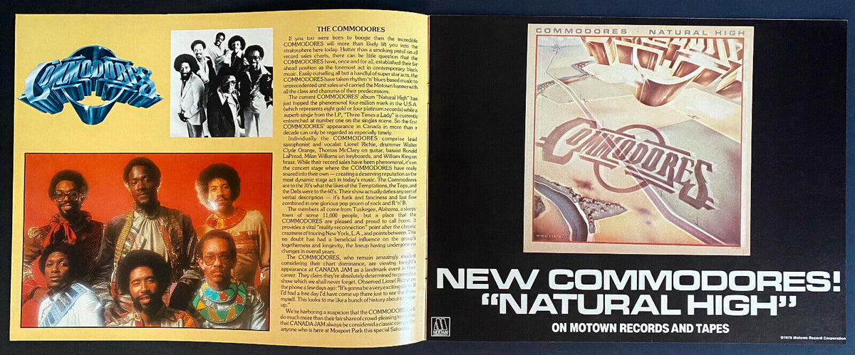 1978 Canada Jam Concert Program Mosport Park Triumph Doobies A.RS