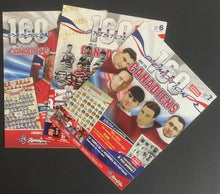 Load image into Gallery viewer, 2009 Montreal Canadiens NHL Hockey 100th Anniversary Inserts x3 Game Day Posters