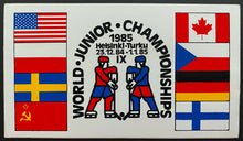 Load image into Gallery viewer, European Jr Hockey Vintage Item Lot Postcards + Stickers Helsinki Championships