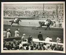 Load image into Gallery viewer, 1954 Willie Shoemaker Rejected Rides Horse To Victory Racing Press Photo Vintage