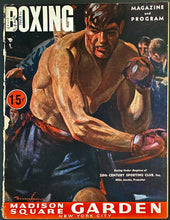 Load image into Gallery viewer, 1942 Heavyweight Championship Boxing Program Madison Square Garden Louis v Baer
