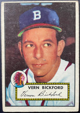 Load image into Gallery viewer, 1952 Topps Baseball #252 Vern Bickford MLB Card Boston Braves 5th Series