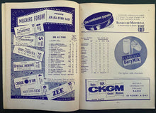 Load image into Gallery viewer, 1960 Montreal Forum NHL Hockey All Star Game Program Autographed x19 Signed JSA