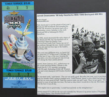 Load image into Gallery viewer, 1999 Indianapolis Motor Speedway NASCAR Brickyard 400 Unused Ticket Dale Jarrett