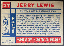Load image into Gallery viewer, 1957 Topps Hit Stars Trading Card Jerry Lewis #27 Non Sports Vintage