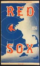 Load image into Gallery viewer, 1956 Fenway Park Baseball Program Boston Red Sox v Detroit Tigers Vintage MLB