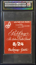 Load image into Gallery viewer, 1980 Bob Seger & The Silver Bullet Band Backstage Pass Pine Knob icert EX+ 5.5