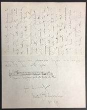 Load image into Gallery viewer, 1886 Walter Damrosch Signed Letter Composer Music New York Symphony JSA LOA