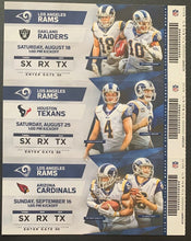 Load image into Gallery viewer, 2018 Los Angeles Rams Proof Tickets NFL Football Cooper Kupp Aaron Donald Talib