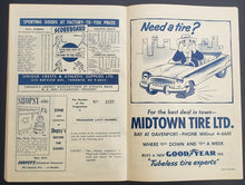 Load image into Gallery viewer, 1958 OHA Major Junior A Doubleheader Program Peterboro vs St Micheal's Major