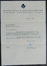 Load image into Gallery viewer, 1979 Maple Leaf Gardens Letterhead Ticket Cancellation Letter + Original Mailer