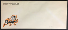 Load image into Gallery viewer, 1960s Winnipeg Braves Hockey Club Envelope Manitoba Vintage Junior League