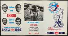 Load image into Gallery viewer, 1980 Vintage MLB Baseball Toronto Blue Jays Pocket Schedule Tom Cheek Early Wynn