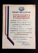 Load image into Gallery viewer, 1972 Rare Document Teofilo Stevenson Pre Olympic Boxing Tournament Cuba Qualify