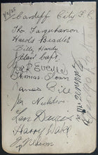Load image into Gallery viewer, 1924-25 Signed Division 1 English Football Side Cardiff City 13x Autographed