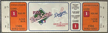 Load image into Gallery viewer, 1988 World Series Los Angeles Dodgers Oakland A's Game 1 Full Ticket iCert MLB